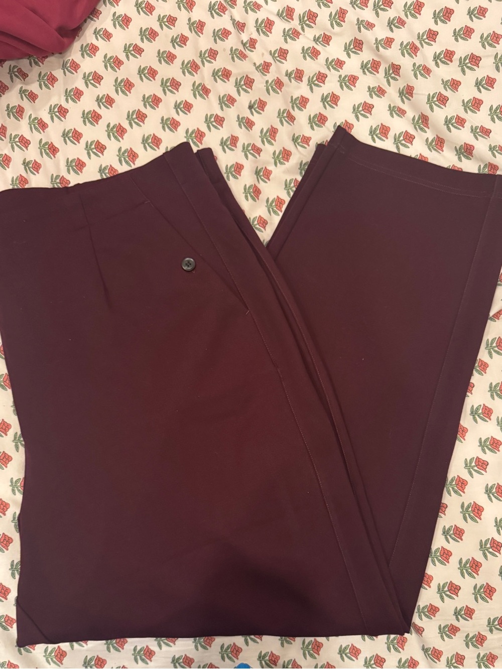 Universal Standard Audrey Uniform Ponte Workpant in Black Cherry NWT M (18-20)